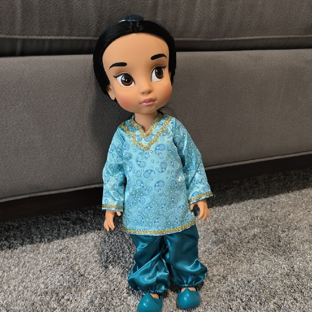 Disney Doll in Teal and Gold Outfit